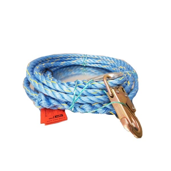 Vertical Lifeline with locking snap