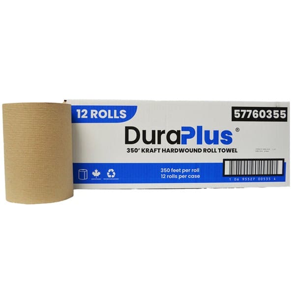 Paper Towel, Brown, 350FT Roll (12 Rolls Per Case)